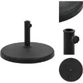 vidaXL Parasolvoet rond 19 kg polyresin zwart