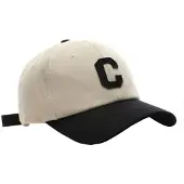 LGT JWLS Strapback Pet Letter C - Beige & Zwart