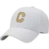LGT JWLS Baseball Cap Geborduurde "C" - Wit & Goud