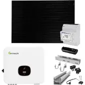 Growatt 9kWp Glas Glas PV-systeem Met MOD 9000TL3-XH