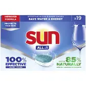 SUN Vaatwastabletten All-in-1 Normaal 19 Stuks
