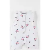 Noukie'S Romper met bloemen print, vanille