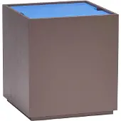 Hubsch Vault bijzettafel/opberg box blauw/bruin - 021912