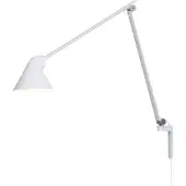 Louis Poulsen NJP wandlamp Wit, lange arm, LED, 3000k