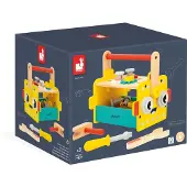 Janod - Brico'Kids - 2 in 1 Robot gereedschapskist & werkbank