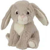 Nature Planet Pluche knuffel konijn - 16 cm - Speelgoed knuffeldieren - konijnen - beige