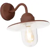 QAZQA Moderne buiten wandlamp roestbruin IP44 - Kansas