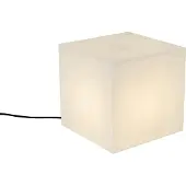 QAZQA Moderne buitenlamp wit 30 cm vierkant IP44 - Nura