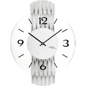 AMS 9694 moderne glazen wandklok
