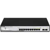 D-Link Switch Smart+ 8 poorten - DGS-1210-10 - 10/100/1000Mbps + 2 poorten SFP
