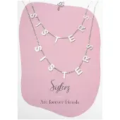 Yehwang Ketting Sisters - Forever Friends - Zilver - Stainless Steel