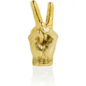 Bitten Peace fotohouder goud - Geel / 4.2 x 4 x 9.9 / Kunsthars