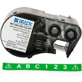 Brady MC-500-595-GN-WT tape vinyl wit op groen 12,7 mm x 7,62 m (origineel)