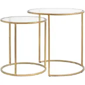 Light & Living bijzettafel duarte Ø50x52cm - set van 2