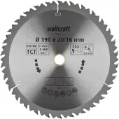 Wolfcraft - Cirkelzaagblad 190 x 16 mm - 30 Tanden - Handcirkelzaagblad - 6735000