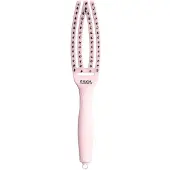 Olivia Garden Fingerbrush Care Iconic Boar&amp;Nylon Pastel Pink