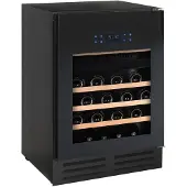 Temptech Elegance Wijnkoelkast EX60DX 2 Zones Zwart