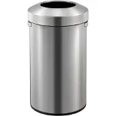 EKO RVS (Roestvrij staal) Prullenbak 90 L 44,8 (B) x 41,6 (D) x 75 (H) cm Zilver