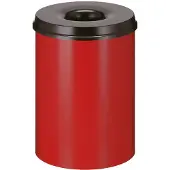 V-Part Papierbak vlamdovend 30ltr rood/zwart