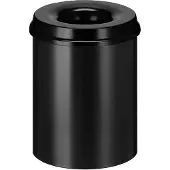 V-Part - Vlamdovende papierbak 15 ltr - Steel - zwart