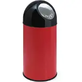 Huismerk Afvalbak Met Pushdeksel Rood 40L
