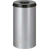 V-Part - Vlamdovende papierbak 50 ltr - Steel - aluminiumgrijs, zwart