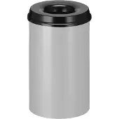 V-Part - Vlamdovende papierbak 20 ltr - Steel - aluminiumgrijs, zwart