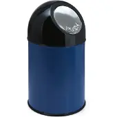Huismerk Afvalbak Met Pushdeksel Blauw 30L
