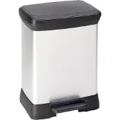 Curver Decobin 30 Liter Zilver