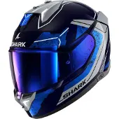 Shark SKWAL i3 Rhad Blauw Chrom Zilver BUS Integraalhelm Maat 2XL
