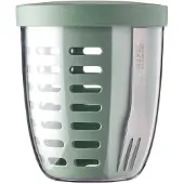 Mepal - Ellipse fruit & veggie pot - 600 ml - Incl. vorkje - Nordic sage