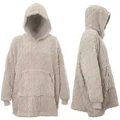 Unique living hoodie pleun 70x50cm chateau grey