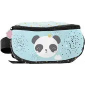 Panda Heuptasje, Glitter - 24 x 13 x 9 cm - Polyester