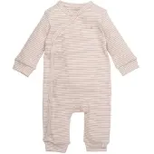 BESS baby gestreept boxpak zand Jongens/Meisjes Stretchkatoen V-hals Streep - maat 74