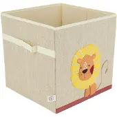Bieco Lion Nature 32cm Stoffen Opbergdoos 04010457