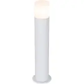 QAZQA Staande buitenlamp wit met opaal witte kap 50 cm - Odense