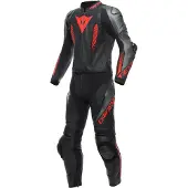 Dainese Laguna Seca 5 2-Delig Pak Zwart Antraciet Fluo Rood Maat 46