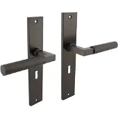 Intersteel Deurkruk Bau-Stil op schild sleutelgat 56mm - antraciet
