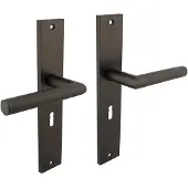 Intersteel Deurkruk Bastian op schild sleutelgat 56mm - antraciet
