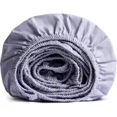 Yumeko Hoeslaken Percal Katoen 180x210 Blauw - Eco, Bio & Fairtrade