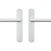 Axa binnendeurbeslag Oval blind met deurklink Milan aluminium F1