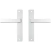 Axa binnendeurbeslag Edge blind met deurklink Riga aluminium F1