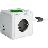 DesignNest PowerCube Extended USB A+ C |WirelessCharger|: Wireless and USB Charging, Compact Design, Multiple O