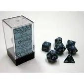 Chessex Zee gespikkelde polydobbelsteen set 7 stuks