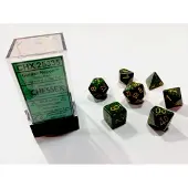 Chessex Gouden Recon Gespikkelde Polydice Dobbelsteen Set 7 stuks