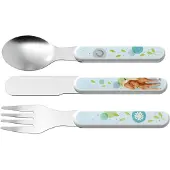 Haba bestek Paarden junior 14 cm wit staal 3-delig