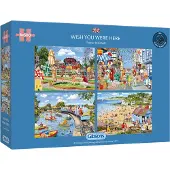 Gibsons Wish You Were Here Puzzel 4x 500 Stukjes