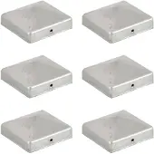 vidaXL Paalkappen 6 st piramide 81x81 mm gegalvaniseerd metaal