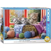 Eurographics Knittin' Kittens Puzzel (500 XL stukjes)