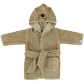 Trixie badjas 1-2 jaar - Mr. Dog Beige Jongens/Meisjes Badstof Capuchon